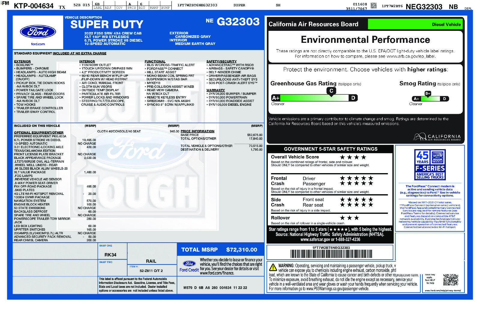 Used 2022 Ford F250 XLT w/ Black Appearance Package AWD/4WD image 18