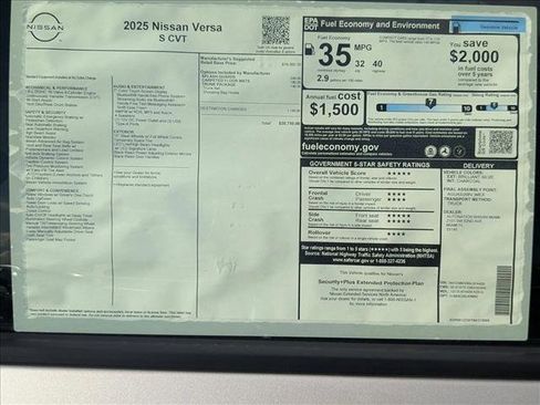 New 2025 Nissan Versa S image 16