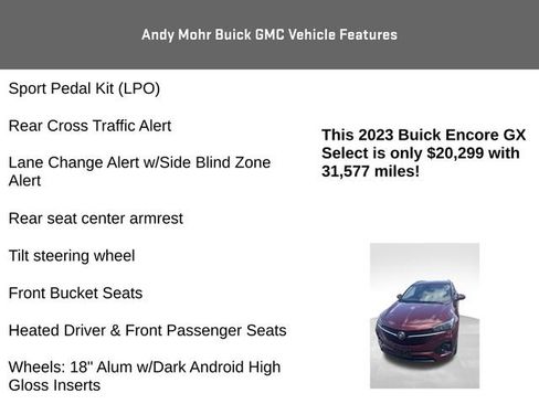 Used 2023 Buick Encore GX Select w/ Sport Touring Package FWD image 15