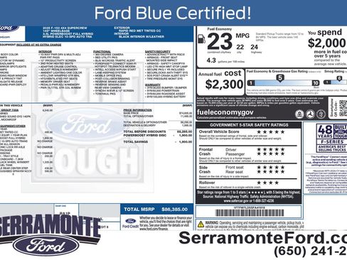 Used 2025 Ford F150 Platinum w/ Equipment Group 702A High AWD/4WD image 20