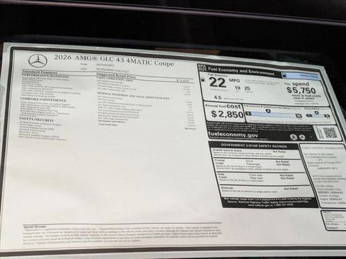 New 2026 Mercedes-Benz GLC 43 AMG 4MATIC Coupe image 21