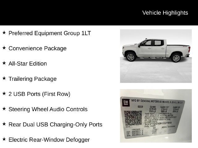 Certified 2019 Chevrolet Silverado 1500 LT w/ All-Star Edition AWD/4WD image 27