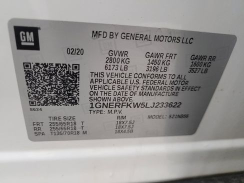 Used 2020 Chevrolet Traverse LS w/ LPO, Floor Liner Package FWD image 33