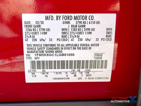 Used 2020 Ford Explorer ST w/ ST Street Pack AWD/4WD image 34