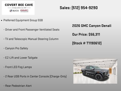 New 2026 GMC Canyon Denali w/ LPO, Denali Black Edition AWD/4WD image 25
