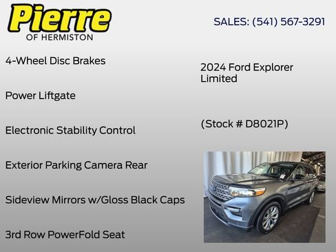 Used 2024 Ford Explorer Limited AWD/4WD image 8
