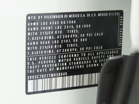 New 2026 Volkswagen Taos SE image 30