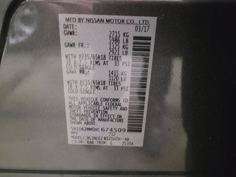 Used 2017 Nissan Pathfinder SV w/ SV Cold Weather Package AWD/4WD image 33