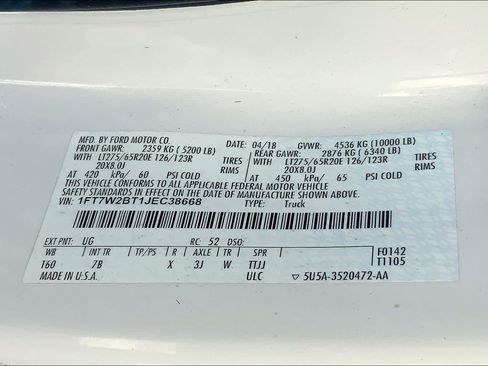 Used 2018 Ford F250 Platinum w/ Platinum Ultimate Package AWD/4WD image 34