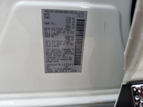 Certified 2022 Nissan Murano Platinum w/ Cargo Package FWD image 38