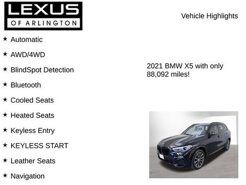 Used 2021 BMW X5 M50i w/ Executive Package AWD/4WD image 8