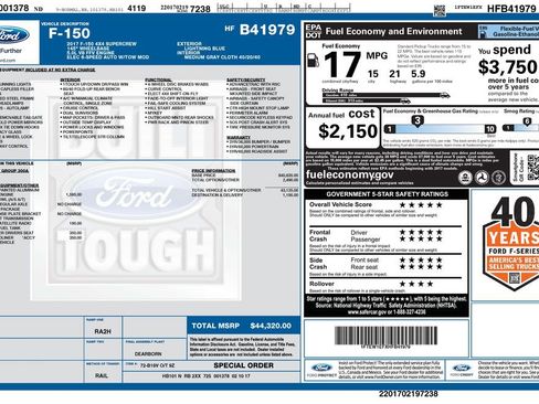 Used 2017 Ford F150 XLT AWD/4WD image 12