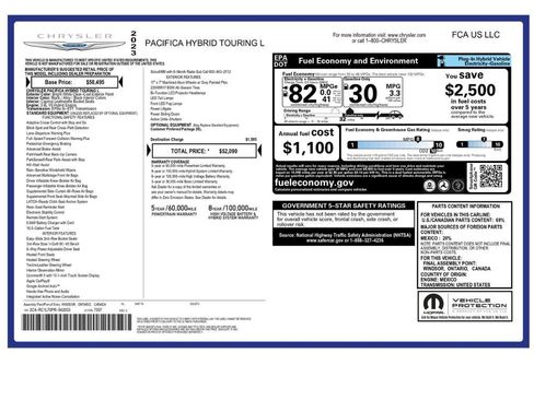 Used 2023 Chrysler Pacifica Touring-L FWD image 2