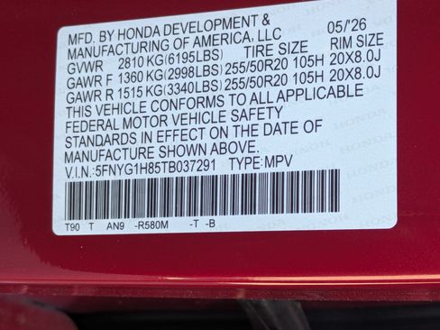 New 2026 Honda Pilot Elite image 18