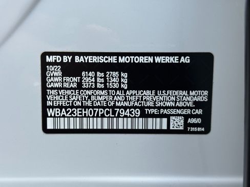 Used 2023 BMW 740i w/ Parking Assistance Package RWD image 51
