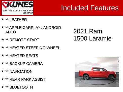 Used 2021 RAM 1500 Laramie AWD/4WD image 2