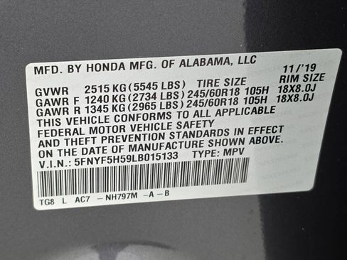 Certified 2020 Honda Pilot EX-L image 37