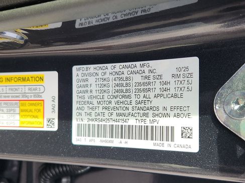 New 2026 Honda CR-V LX image 16