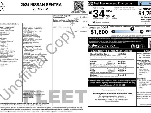 Used 2024 Nissan Sentra SV FWD image 2