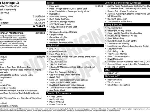 Used 2021 Kia Sportage LX w/ LX Fwd Popular Package image 29