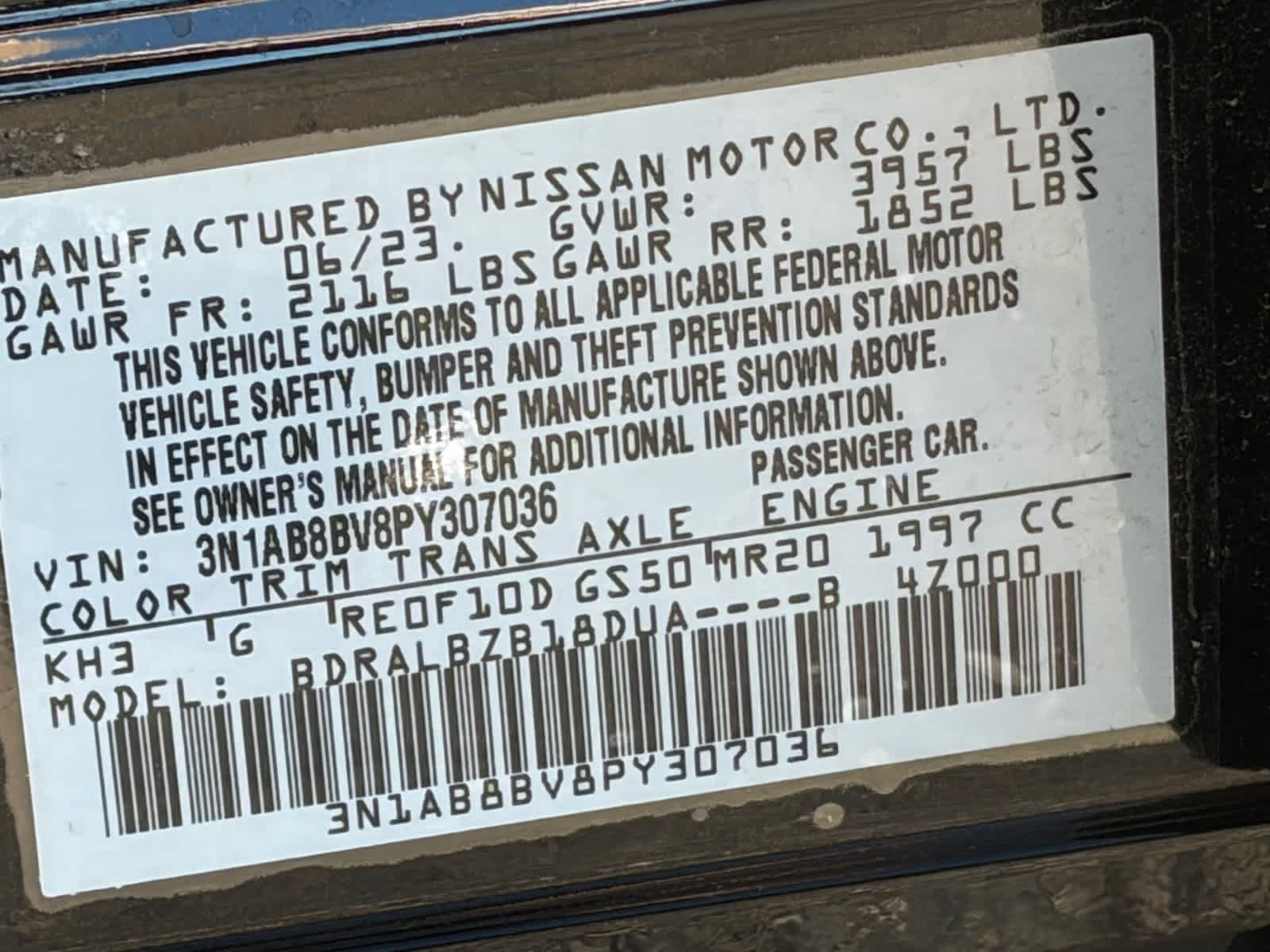 Certified 2023 Nissan Sentra S FWD image 30