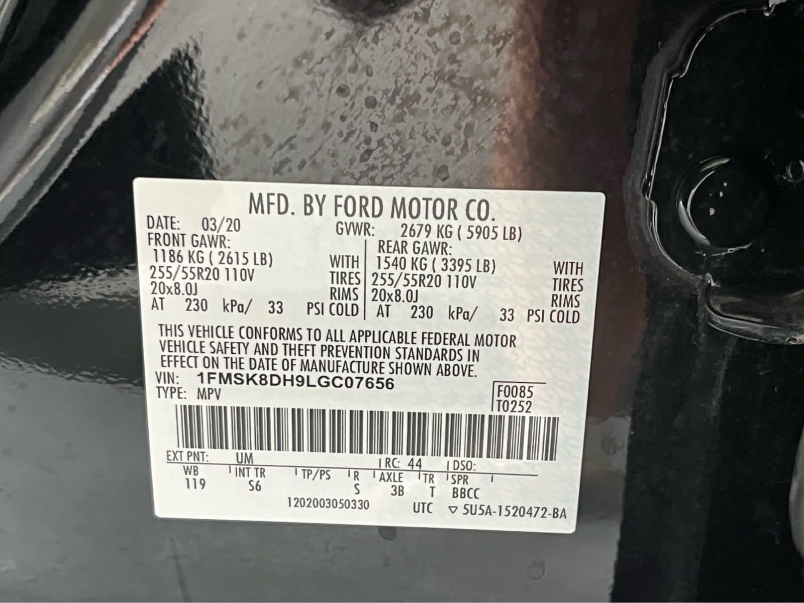 Certified 2020 Ford Explorer XLT w/ Equipment Group 202A AWD/4WD image 13
