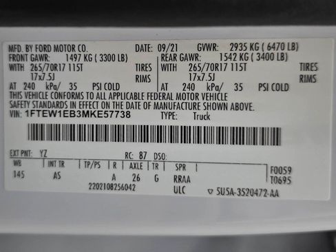 Used 2021 Ford F150 XL w/ Trailer Tow Package AWD/4WD image 41