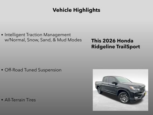 New 2026 Honda Ridgeline TrailSport image 20