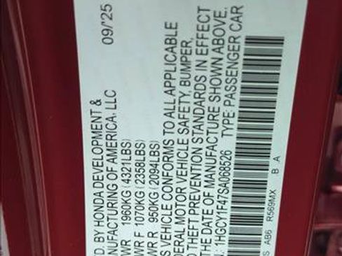 New 2025 Honda Accord SE image 23