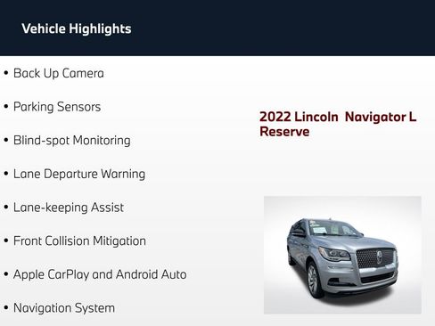 Used 2022 Lincoln Navigator L Reserve RWD image 4