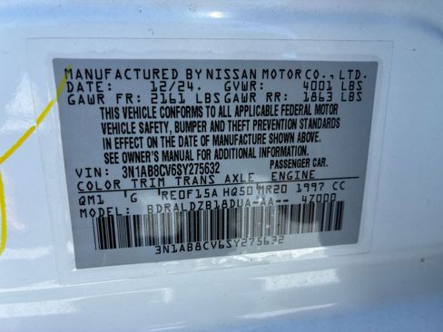 Used 2025 Nissan Sentra SV FWD image 27