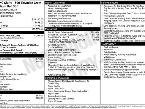 Used 2023 GMC Sierra 1500 Elevation w/ X31 Off-Road Package AWD/4WD image 2
