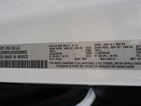 Used 2025 RAM ProMaster 3500 w/ Convenience Group FWD image 47
