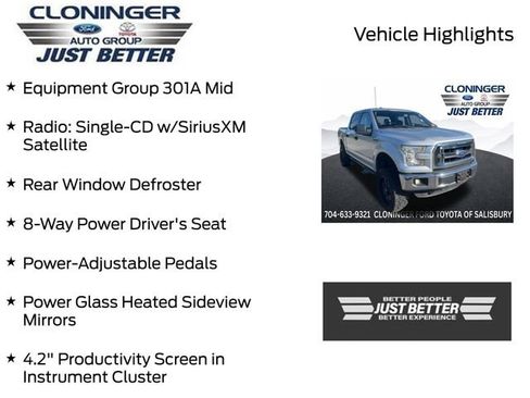 Used 2015 Ford F150 XLT w/ Equipment Group 301A Mid AWD/4WD image 3