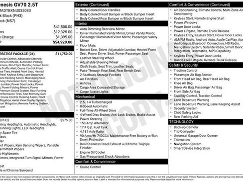 Used 2022 Genesis GV70 2.5T w/ Sport Prestige Package image 2