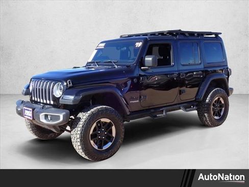 Used 2019 Jeep Wrangler Unlimited Sahara w/ Safety Group AWD/4WD image 1