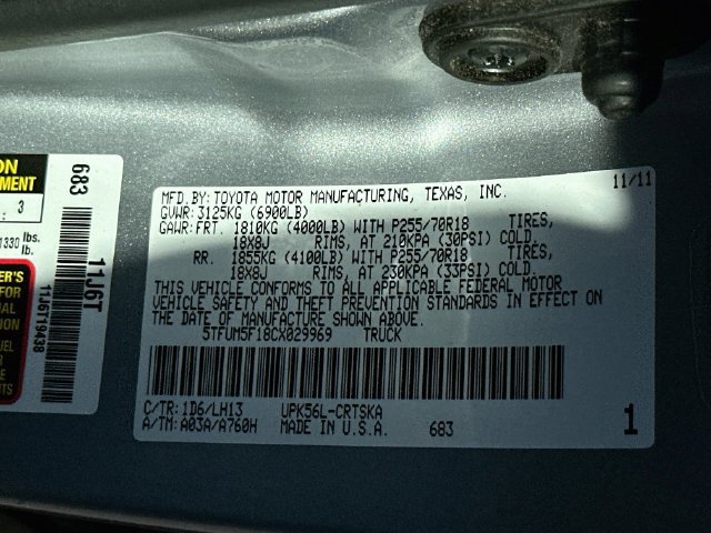 Used 2012 Toyota Tundra 4x4 Double Cab image 30