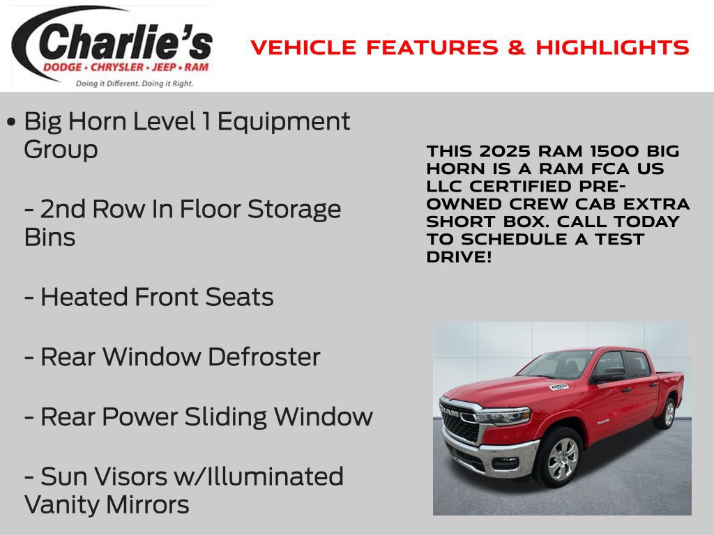 Used 2025 RAM 1500 Big Horn AWD/4WD image 19
