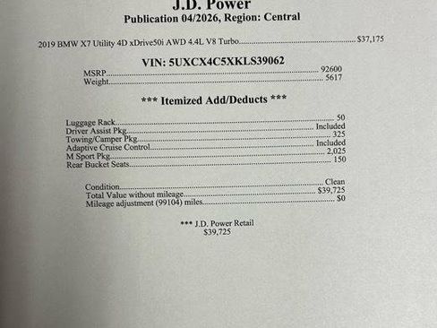 Used 2019 BMW X7 xDrive50i w/ M Sport Package image 26