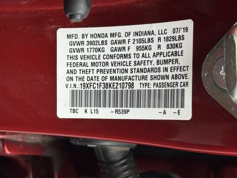 Used 2019 Honda Civic EX image 41