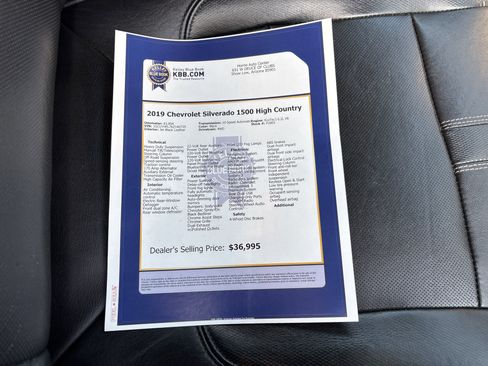 Used 2019 Chevrolet Silverado 1500 High Country w/ Z71 Off-Road Package image 32