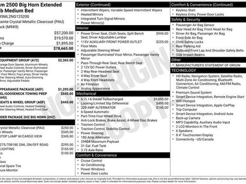 Used 2022 RAM 2500 Big Horn w/ Level A Equipment Group AWD/4WD image 3