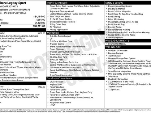 Used 2024 Subaru Legacy Sport AWD/4WD image 2