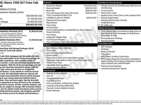 Used 2020 GMC Sierra 1500 SLT w/ SLT Convenience Package AWD/4WD image 2
