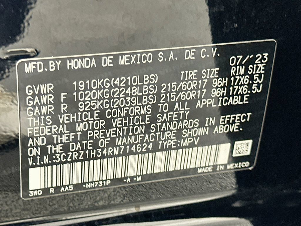 Certified 2024 Honda HR-V LX image 29