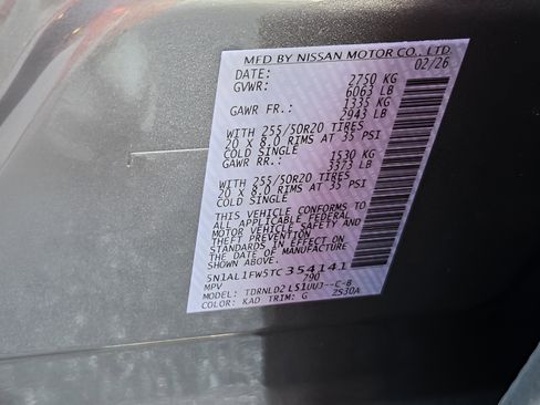 New 2026 INFINITI QX60 Sport w/ Dark Cargo Package image 26