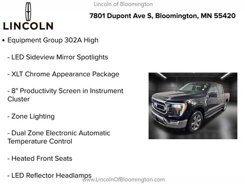 Used 2022 Ford F150 XLT w/ Equipment Group 302A High image 9