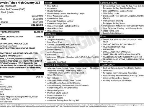 New 2026 Chevrolet Tahoe High Country w/ Sun And Tow Package AWD/4WD image 18