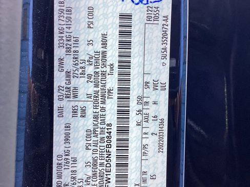 Used 2022 Ford F150 Lariat w/ Trailer Tow Package image 76