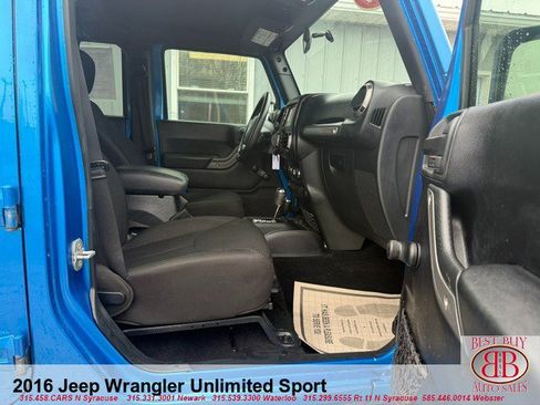 Used 2016 Jeep Wrangler Unlimited Sport w/ Connectivity Group image 11